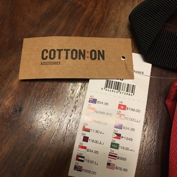 Cotton On Red Backpack - Picture 3 of 4